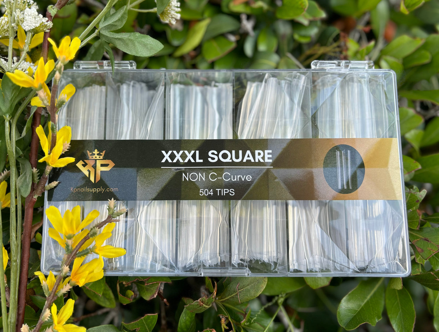 Square Straight Nail Tip Non C Curve