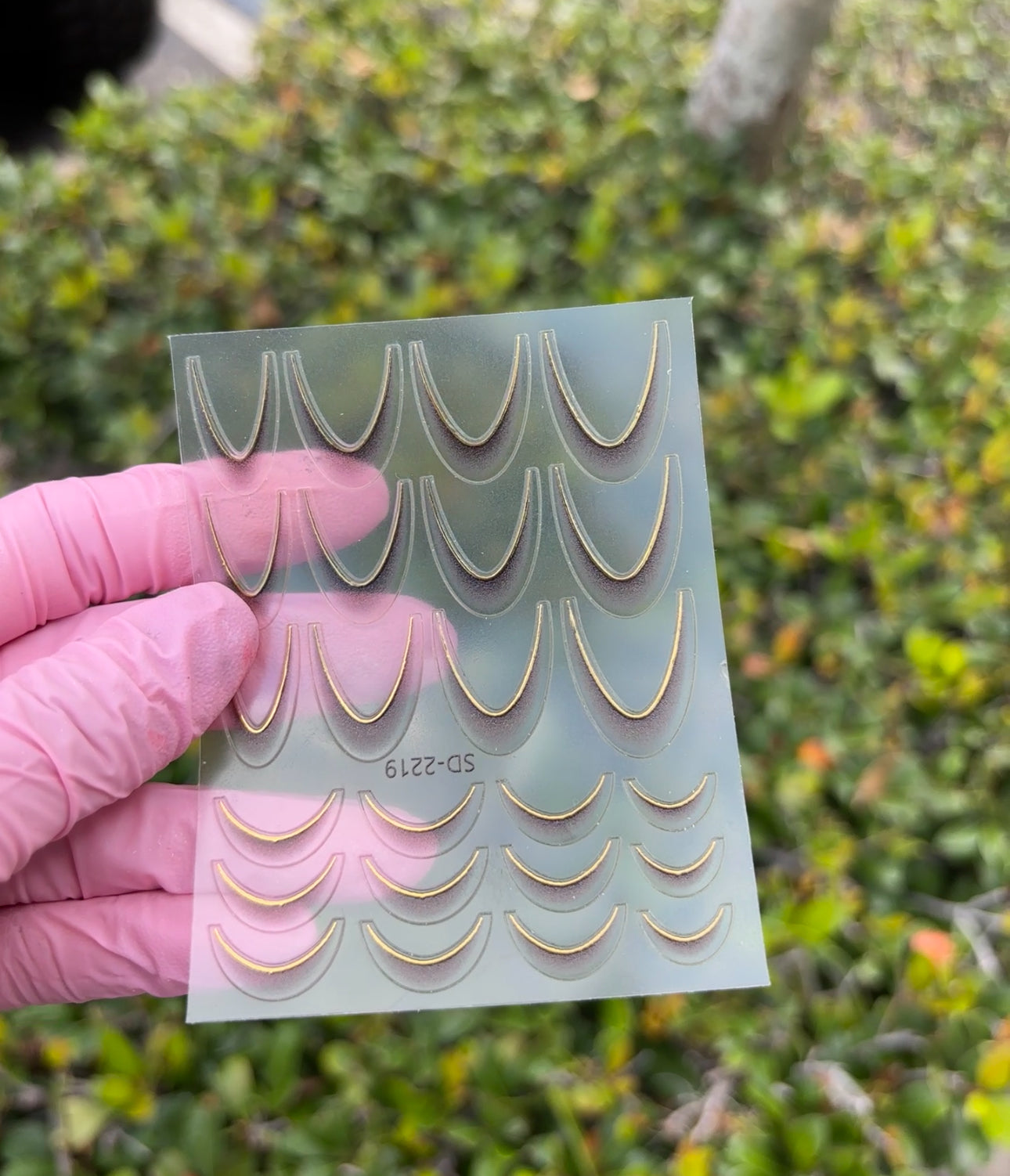 5D Ombre French Nail Stickers (8pcs)