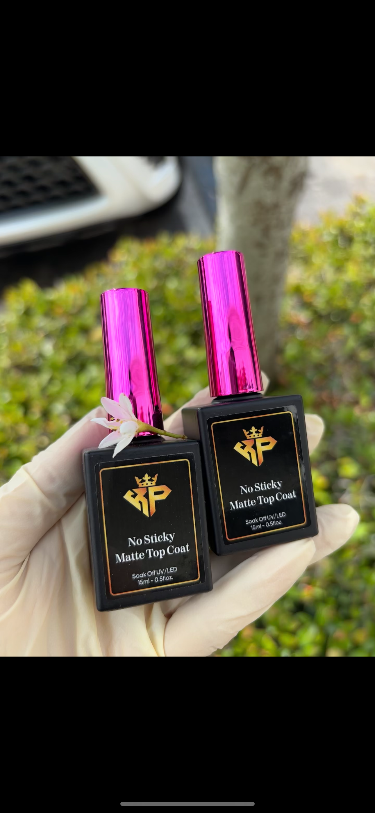 Non sticky matte top