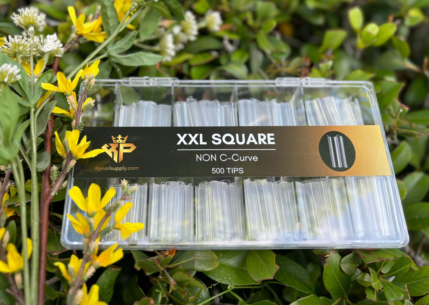 Square Straight Nail Tip Non C Curve