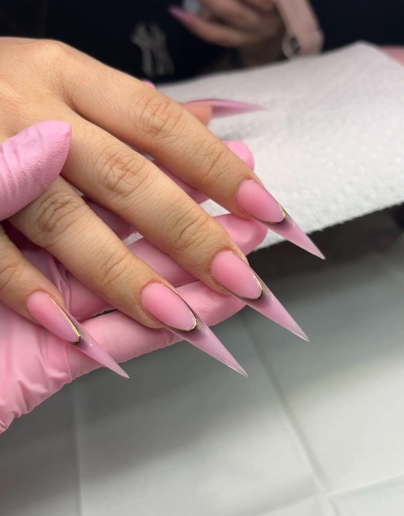 5D Ombre French Nail Stickers (8pcs)