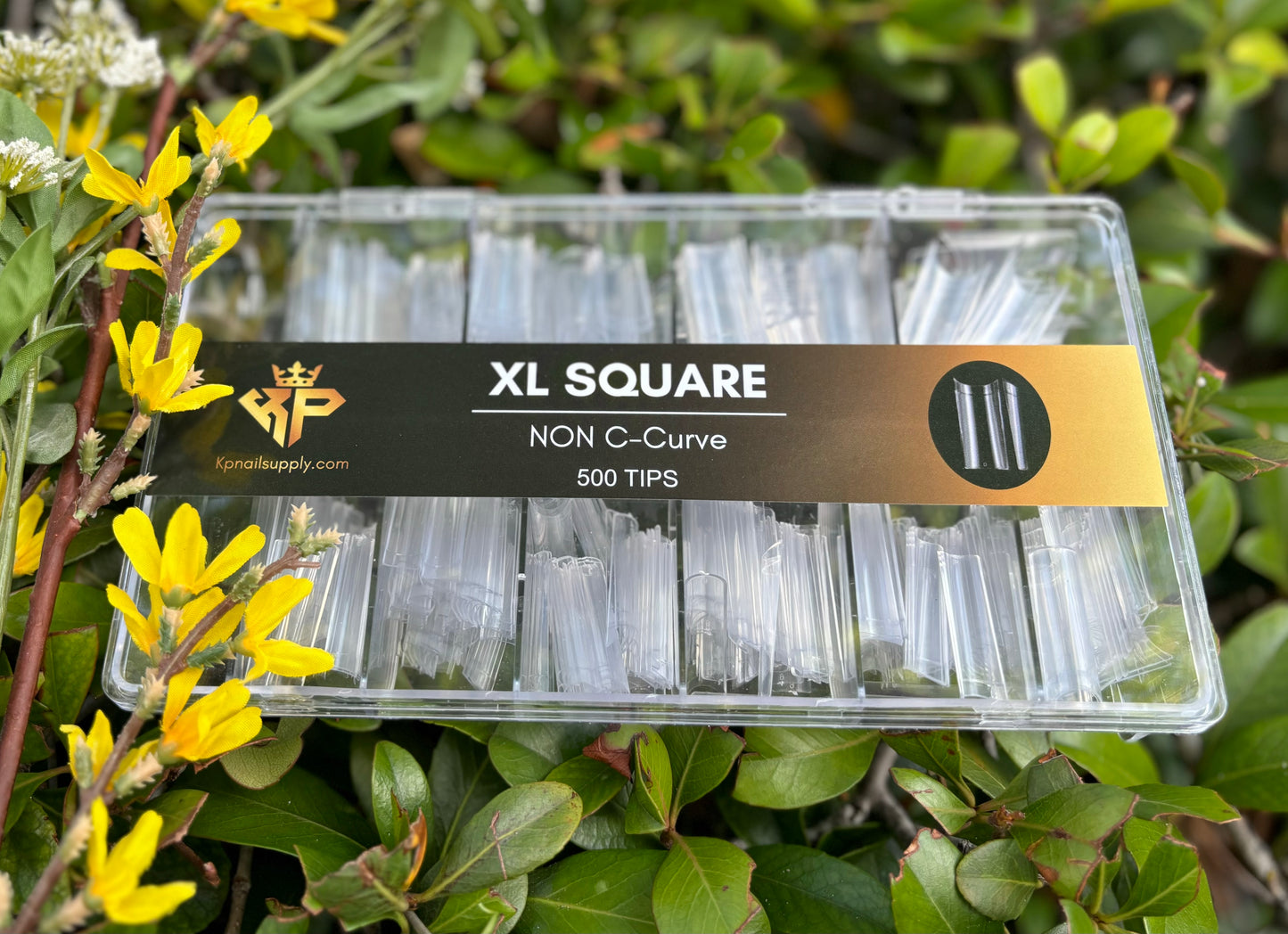 Square Straight Nail Tip Non C Curve